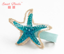 Изысканные корейские модные милые блестящие заколки в виде морской звезды, 12 шт., однотонные милые кружевные заколки для волос, аксессуары для волос принцессы 2024 - купить недорого