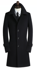 Новое поступление, большой мужской костюм, однотонное пальто средней длины, шерстяной Тренч, большие размеры M L XL 2XL 3XL 4XL 5XL 6XL 7XL 8XL 9XL 10XL 2024 - купить недорого