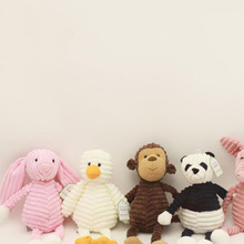 Lovely Plush Toy Forest Animal Stripe Elephant Lion Fox Rabbit Panda Monkey Soft Doll Birthday Gift Stuffed Plush Animals 2024 - buy cheap