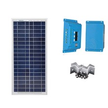TUV Solar Panel Module Kit 18v 20w 12v Battery Charger Solar Charge Controller LCD Controller 12v/24v 10A PWM Motorhome Car 2024 - buy cheap
