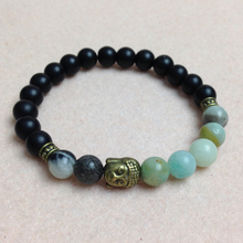 SN0443 Buddha Buddhist prayer mala beads bracelet Men Fashion Stone Stretch jewelry 2024 - buy cheap