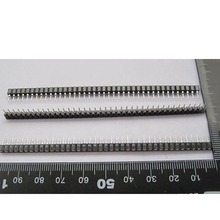 10 PCS 1*40 P 40Pin 2.54mm passo única linha rodada female pin header soquete 2024 - compre barato