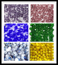 Wholesale 500Pcs/lot 6mm Chinese Crystal Glass Faceted Bicone Loose Beads For Jewelry Making Craft DIY Pick 6 Colors 2024 - buy cheap