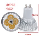 Lâmpada led gu10, holofote led super brilhante 9 w 12 w 15 w 110 v 220 v regulável, quente/natural/branco gu10, com 10 peças - especificações