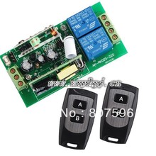 Best Price AC110V 220V 10A High Power 2Channel AC85~250V RF Wireless Digital Remote Control Switch System1Receiver&2Transmitter