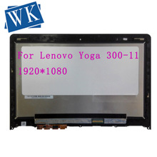 Для Lenovo Yoga 300-11 Yoga 300-11IBR YOGA 300-11IBY 80M0007QGE 11,6 Новый ЖК-экран сенсорный дигитайзер сборка с ободком 2024 - купить недорого