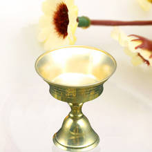 Новый буддизм Чистая медь подсвечники Золотой подсвечник благоприятный подсвечник Mumluk Tealight блок свеча подсвечник 2024 - купить недорого