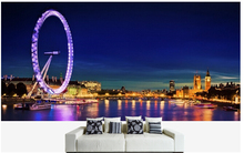 Custom photo wallpaper, London Skyline murals for the sitting room the bedroom TV sofa wall waterproof vinyl papel DE parede 2024 - buy cheap