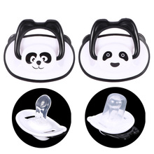Cute Panda Baby Pacifier Safe Newborn Infant Toddlers Baby Pacifier Silicone Nipple Soother Anti-dust Lid Infant Teether 2024 - buy cheap