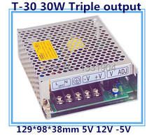 LED triple output switching power supply T-30 30W AC input, output voltage DC 5V 12V -5V transformer 2024 - buy cheap