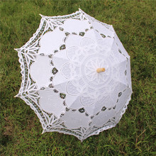 YO CHO 38cm Arc Radius White Bridal Umbrella Victorian Bride Lace Vintage Parasol Wedding Decoration Mariage Wedding Umbrella 2024 - buy cheap