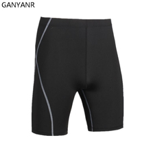 Ganyanr бренд Колготки Для мужчин Спортивные Леггинсы сжатия Короткие штаны Баскетбол Спортивная тренажерный зал Шорты для женщин бег скины 2024 - купить недорого