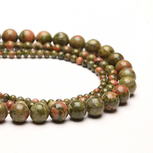 Natural Stone Beads Unakite Jaspers Stone Loose 15" Semi Preicous Strand 4 6 8 10 12MM Beads for Jewelry Making DIY Bracelets 2024 - buy cheap