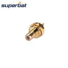 Superbat SMB Panel Mount Jack (Male pin) with Nut and Solder Cup RF Coaxial Connector 2024 - buy cheap