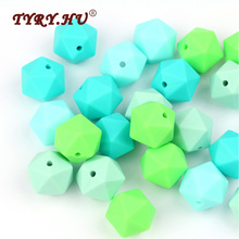 TYRY.HU 50pcs Multi-faceted Beads Silicone Teether Pearl Baby Chewable Beads for Teeth Care BPA FREE Safety Infant Biting Toys 2024 - buy cheap