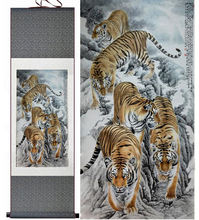 Tiger painting   Chinese Art Painting Home Office Decoration Tiger art painting 2024 - buy cheap