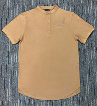 Fashion Summer Kanye West Sik Silk T-shirts Men Casual Hip Hop Irregular cut Button Short Sleeved T-shirts Black White green 2024 - buy cheap