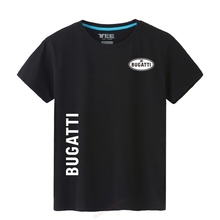 Novo para o sexo masculino t camisa 2019 manga curta bugatti t-shirts topos moda cor sólida t camisas 2024 - compre barato