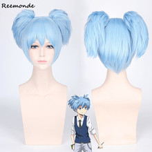 Peruca de fantasia cosplay de anime assassination, shiota nagisa, ansatsu kyoushitsu cabelo sintético, peruca para festa de dia das bruxas para meninas 2024 - compre barato