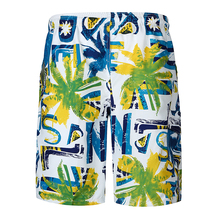 Roupa de verão masculina, calção com estampa de coco casual para praia, roupa íntima fina solta 2021 2024 - compre barato