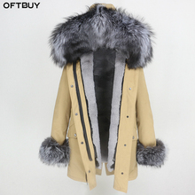 Waterproof Women Parka Winter Jacket Women Real Fur Coat Natural Raccoon Fox Fur Collar Hood Cuffs Detachable Streetwear Luxury 2024 - buy cheap