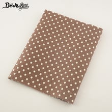 Booksew Brown Home Textile Cotton Linen Fabric Dots Design Sewing Tissu For Tablecloth Pillow Bag Curtain Cushion Decoration 2024 - buy cheap