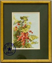 Top Quality Beautiful Hot Sell Counted Cross Stitch Kit Red Currant Fruit Grape riolis 217 2024 - buy cheap