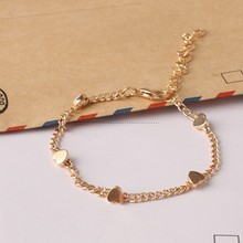 Pulsera de eslabones de color dorado estilo bohemio para mujer, cadena y corazón, estrella, joyería, 2019 2024 - compra barato