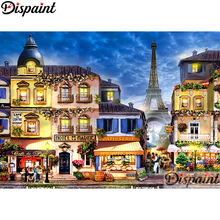 Dispaint Full Square/Round Drill 5D DIY Diamond Painting "Paris House scenery" 3D Embroidery Cross Stitch Home Decor Gift A10741 2024 - buy cheap