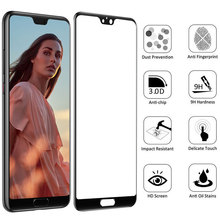 Tempered Glass For Huawei P20 Lite P30 Mate 20 Lite P Smart 2019 Honor 8X 10 Curved Edge Cover Full Screen Protector Film 2024 - buy cheap