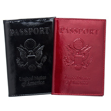 США масло красный двуглавый орел из натуральной кожи простой чехол для паспорта Органайзер персонализированный Держатель для паспорта 2024 - купить недорого