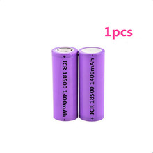 1Pcs/Lot 3.7V 18500 1400mAh rechargeable lithium battery 3.7V strong light flashlight anti-light special lithium battery 2024 - buy cheap