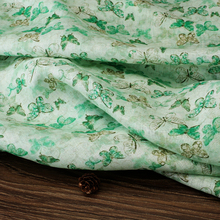 Rami tecido de algodão estampado verde de alta qualidade Vestido De Noiva de Tule Saia Material de tecidos para patchwork kumas telas por metros 2024 - compre barato
