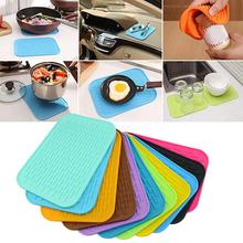 New Kitchen Silicone Heat Resistant Table Mat Non-slip Insulation Pot Pan Holder Pad Cushion Kitchen Pastry Bakeware Mats Placem 2024 - buy cheap