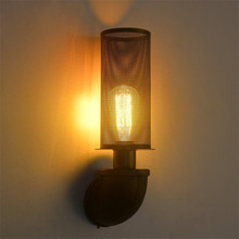 BEIAIDI креативная индивидуальная светодиодная настенная лампа в стиле ретро, лофт, кафе, бар, коридор, настенный светильник E27, отель, вилла, бра 2024 - купить недорого