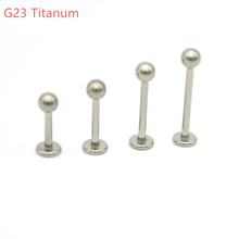 G23 Titanium Lip Stud Labrets Rings Ear Studs Tragus Body Piercing Jewelry Monroe Helix  Earrings wholesale 16G 2024 - buy cheap