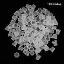 1000Pcs/pack Laces/Flat Shape Transparent Disposable Plastic Tattoo Ink Cups Permanent Makeup Pigment Container Tattoo Supplies 2024 - buy cheap