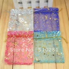 Wholesale  LOTS 1000 PCS    9x12cm  MIXED COLOR WEDDING SILK JEWELRY ORGANZA POUCH GIFT BAG   2024 - buy cheap