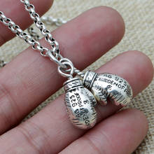 New Arrival Pure Silver Sport Boxing glove Pendant Men's Necklace Pendant 2024 - buy cheap