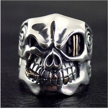 Импортное серебряное кольцо в виде черепа из Таиланда 2024 - купить недорого