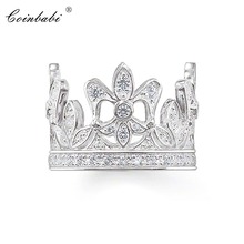 Rings Crown 925 Sterling Silver Classic Gift For Women, Europe Style Glam Jewelry Eternity Rings  Fashion Jewelry Wholesale 2024 - buy cheap