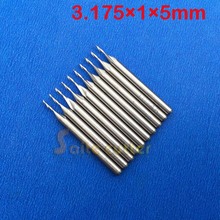 10pcs 3.175*1*5mm Double Flutes Ball nose end mills CNC Engraving Milling Cutter Router bits wood,MDF,PVC,Acrylic Tools 2024 - buy cheap