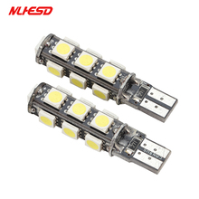 10pcs W5W T10 13SMD 5050 Led Light Canbus Auto Car License Plate Light Reserve Light Dome Lamp Bulbs 13 SMD 12V White Blue green 2024 - buy cheap