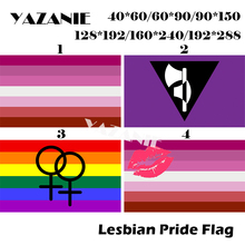 YAZANIE 128*192cm/160*240cm/192*288cm LGBT Lipstick Lesbian Bisexual Transgender Lesbian Pride Flags and Banners Car Hand Flag 2024 - buy cheap