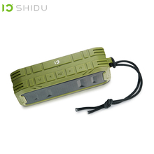 Уличный динамик SHIDU IPX5, водонепроницаемый, портативный, беспроводной, Bluetooth 4,2, сабвуфер, бас, стерео, объемный, громкий динамик AUX с микрофоном P5 2024 - купить недорого