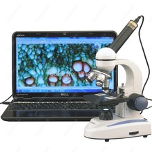 Microscopio de Metal con cámara Digital USB para estudiantes, suministros de AmScope 40X-1000X, ciencia de la biología, M158C-E 2024 - compra barato