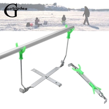 Soporte plegable para caña de pescar en hielo soporte doble para caña de pescar en hielo, 1 Uds. 2024 - compra barato