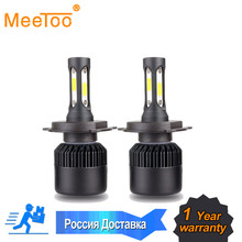 2Pcs MeeToo Car Headllight H7 LED H4 LED Bulb H1 H11 HB3 9005 9006 9012 72W 8000LM 6500K Fog Light 12V 24V Auto Headlamp Lamps 2024 - buy cheap