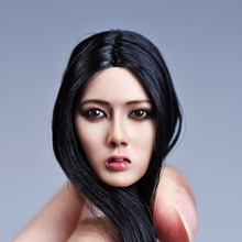 1/6 Scale Girl Head Sculpt Male Woman Lady Caving War Damage Version Model Short/Long Hair Head play for 12" Action Figure Body 2024 - buy cheap