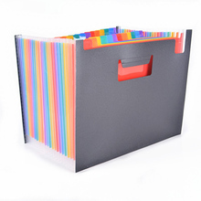 Expanding File Folder 12 Pockets, black Accordion A4 folder Document Organizer 2024 - buy cheap